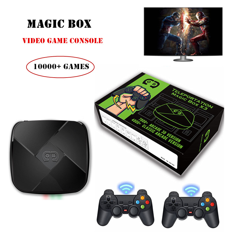 4k HD Video Games Console Retro console With Wireless Controller Game Box 32 emulators built in 10000+ games TV Game Console